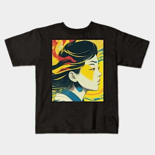 Vintage Vietnamese girl Kids T-Shirt